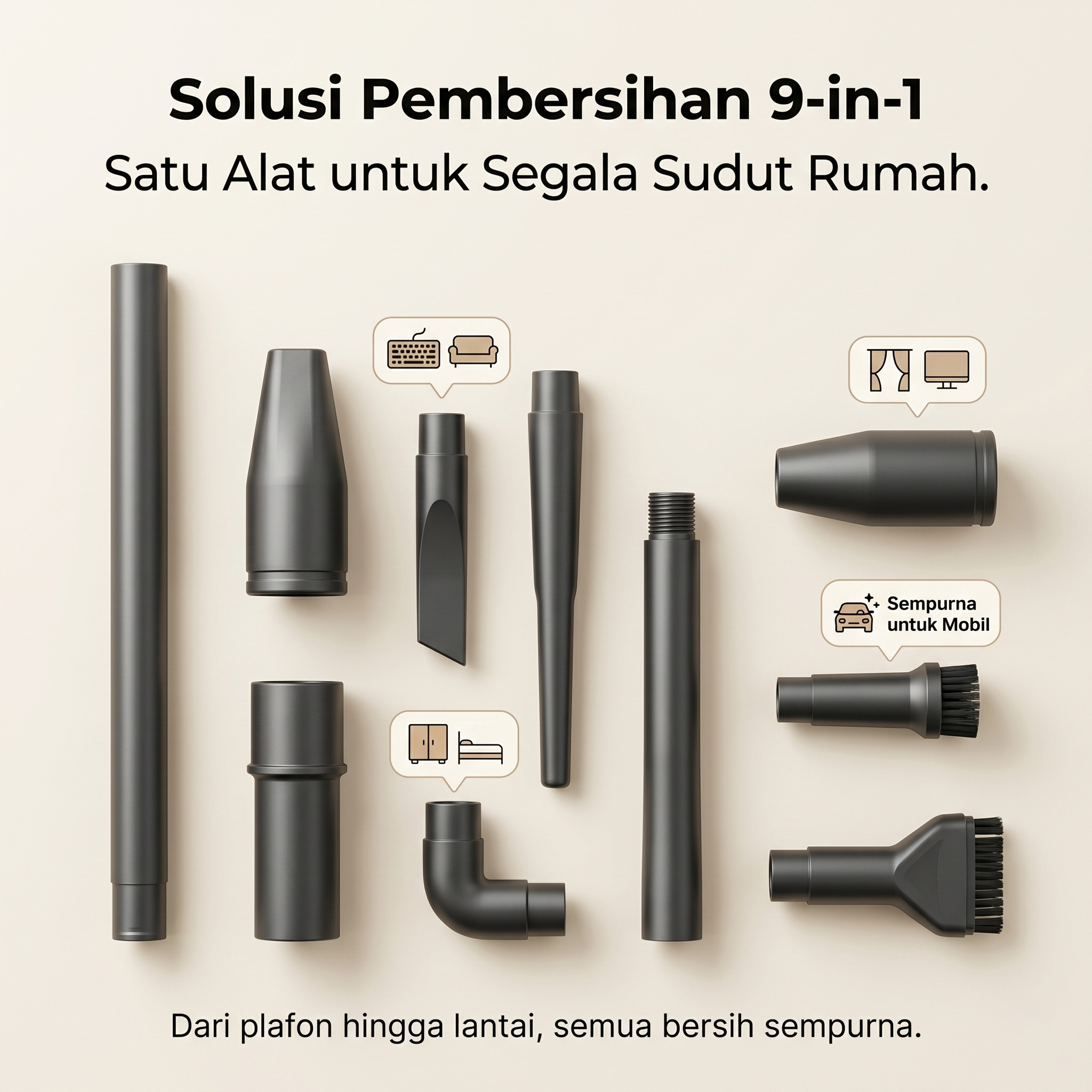 Jual TIXX Vacuum Cleaner 30000PA 9 IN 1 Penyedot Debu dan Pel 2-in-1 ...