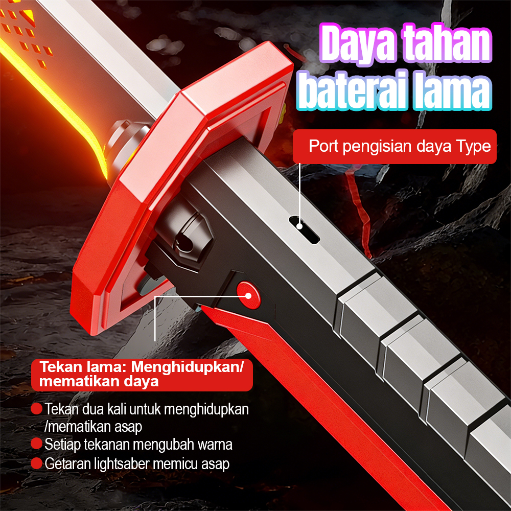 Jual WETECH Mainan Pedang api Starlight Sword dengan Lampu dan Efek ...