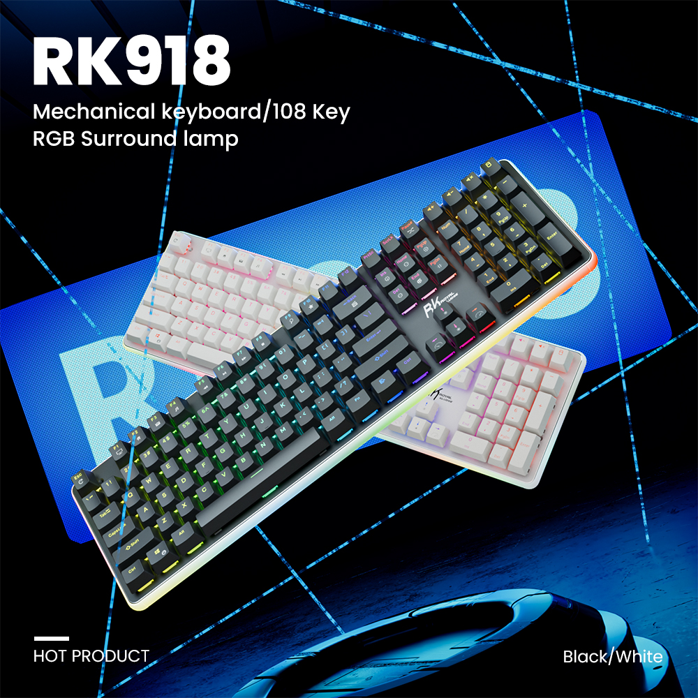 Jual Royal Kludge Rk918 Full Rgb Backlit Wired Mechanical Keyboard ...