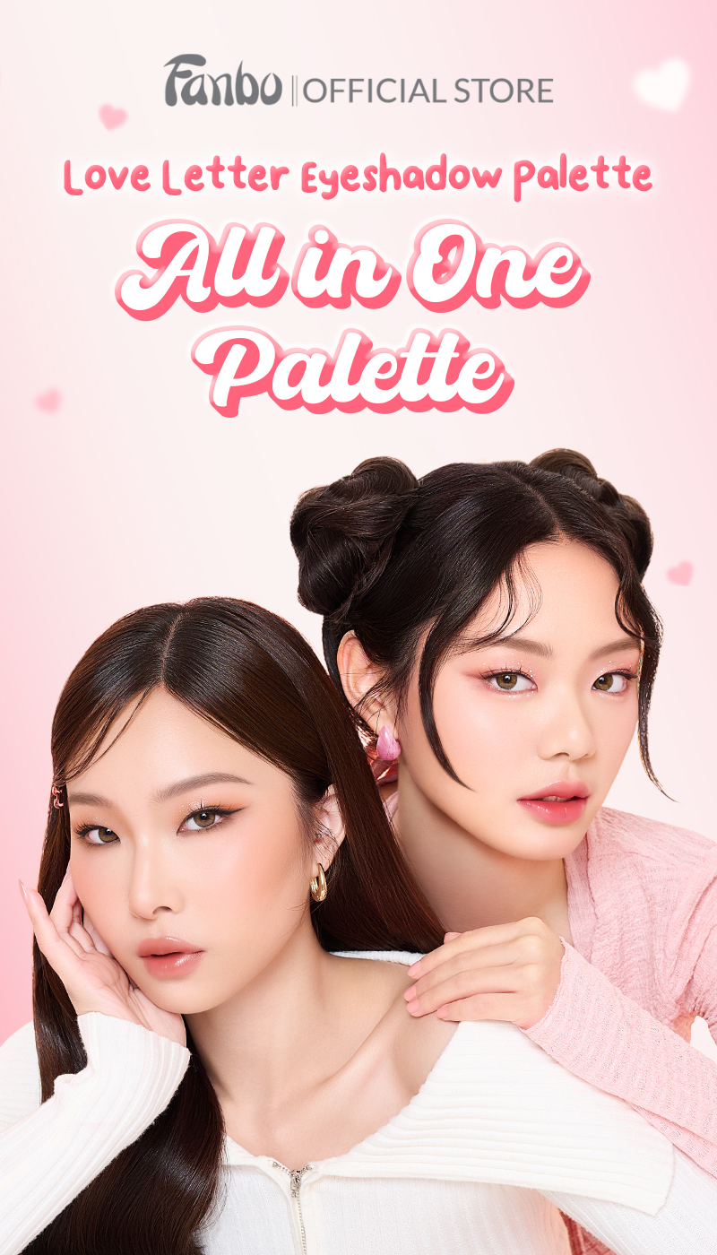 Jual Fanbo Love Letter Eyeshadow (DP) Palette Longlasting Highly ...