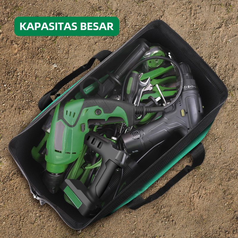 Jual ISKU Tas Perkakas 13 16 18 Inch Tool Bag Tas Tukang Kain Oxford ...
