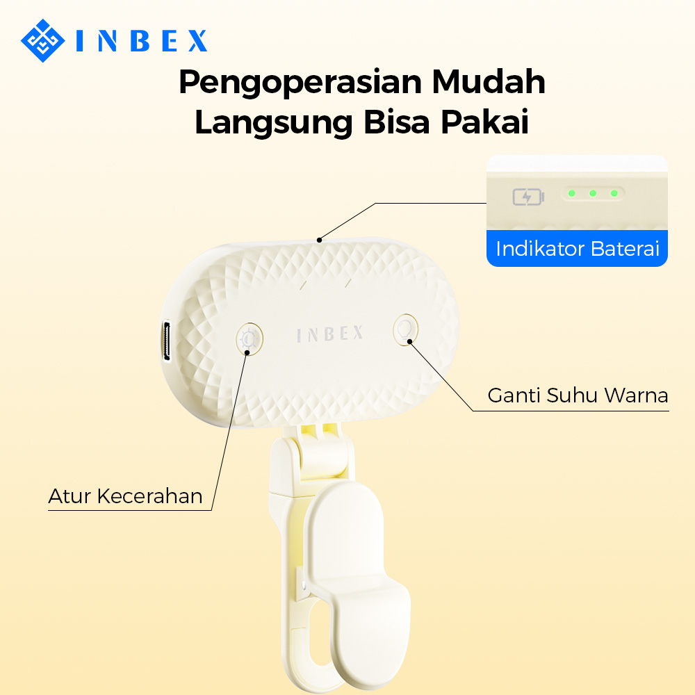 Jual INBEX PL9 Lampu Selfie LED Gift Set dengan Tas Atur 360° Mini Fill ...