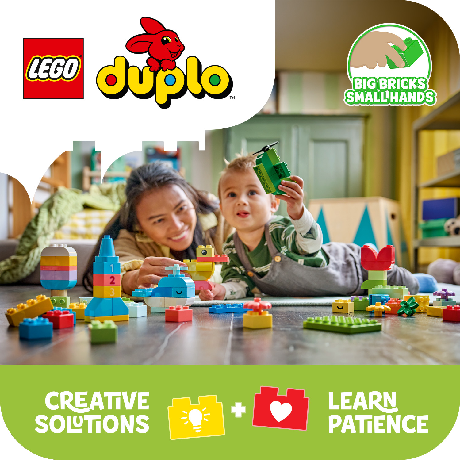 Jual LEGO DUPLO Classic 10479 Colorful Creative Box (80 Pieces), Mainan ...
