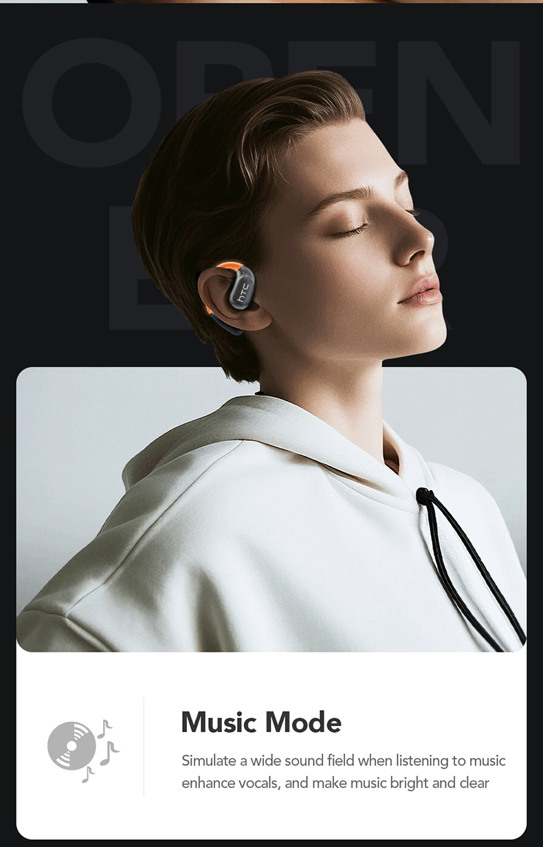 Jual HTC NE27 TWS Bluetooth 6.0 Earphone Wireless Smart Screen Layar ...