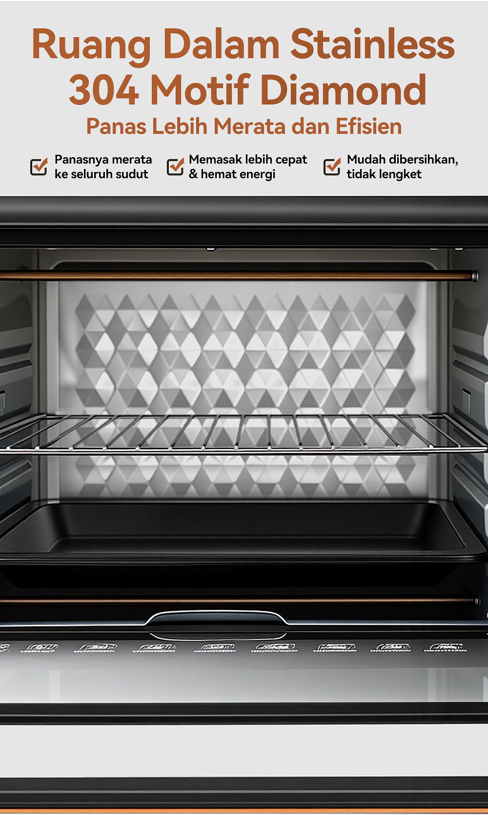 Jual Oven Listrik Saluyar 22L/33L Low Watt Pemanas Atas Bawah Oven ...