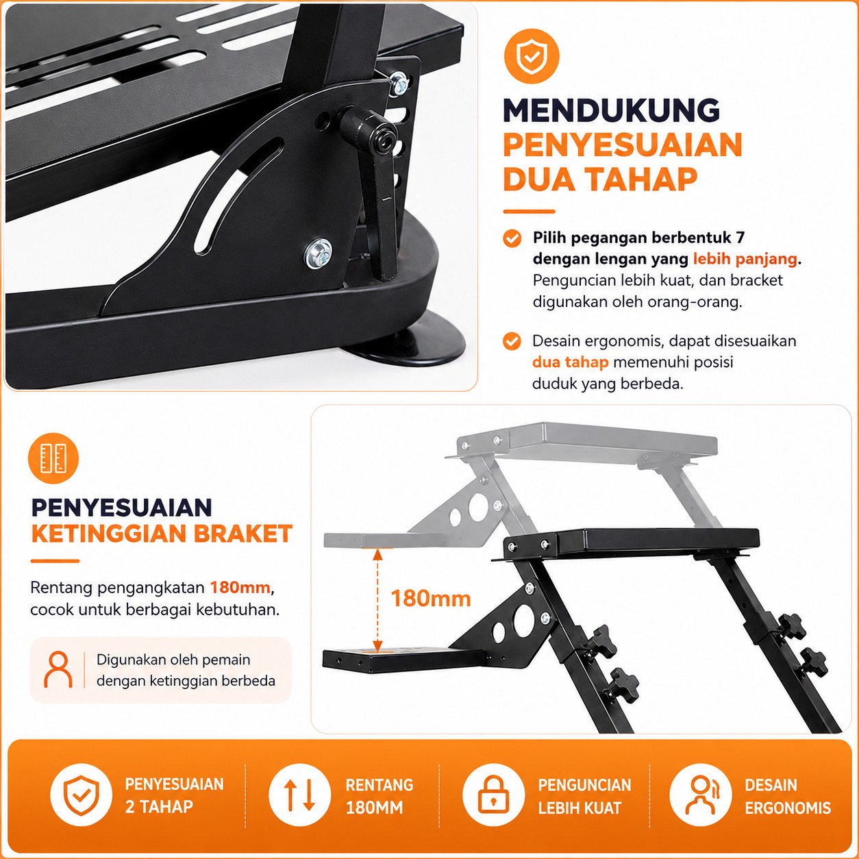 Jual Wheel Stand Racing Simulator Cockpit GEN 2 Folding Rig ...