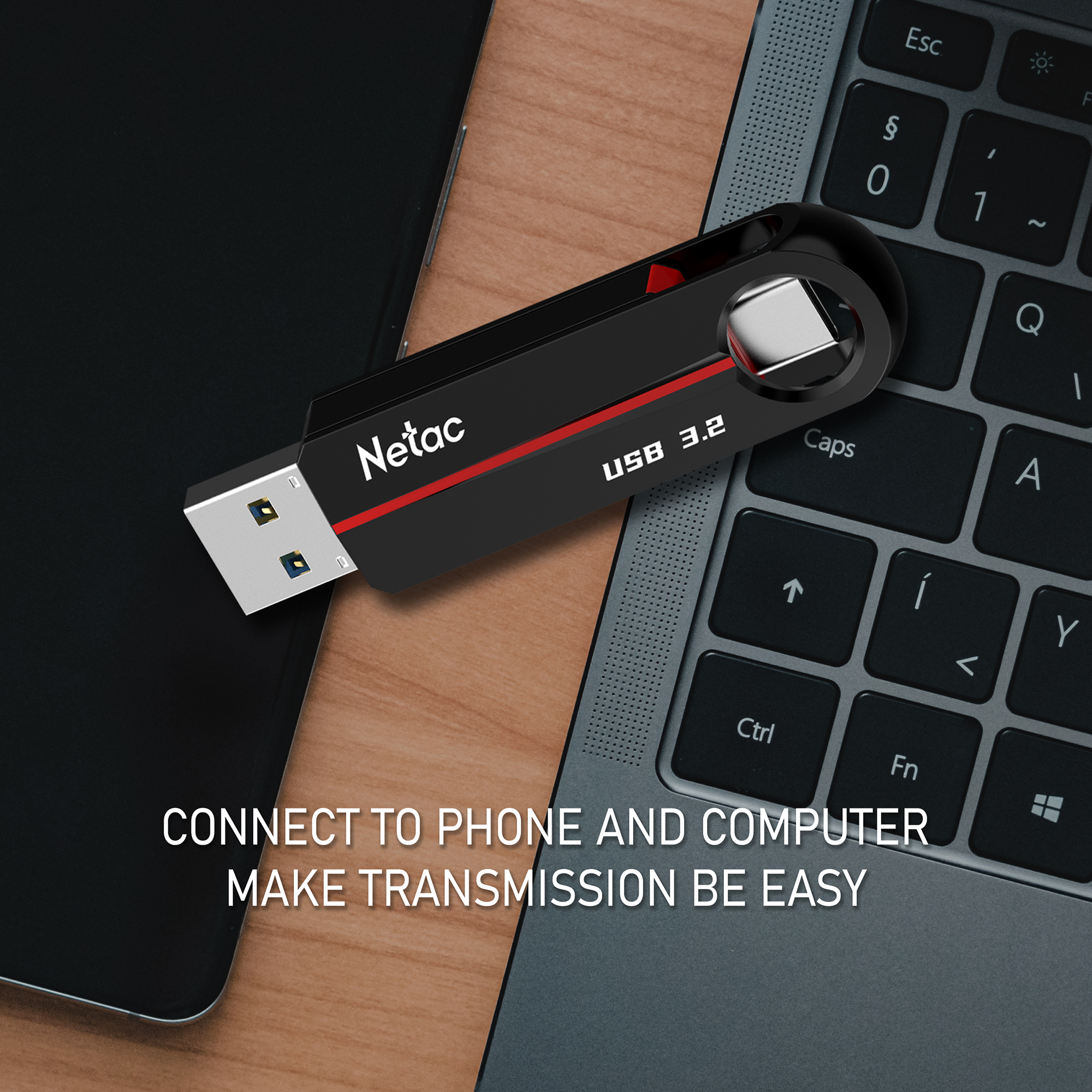 Jual Netac OTG Flashdisk US18 USB 3.2 + Type-C Dual Flash Drive 32GB ...
