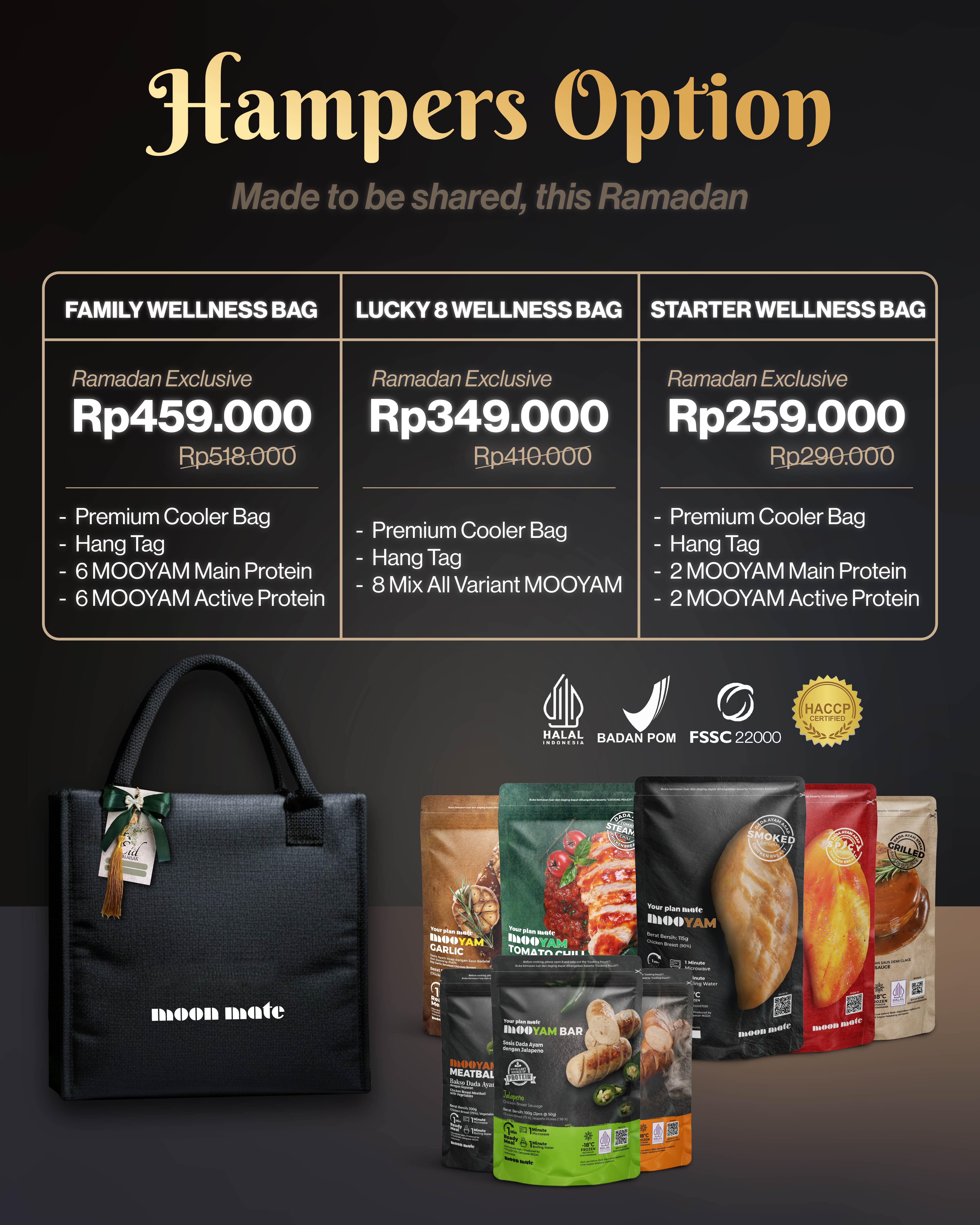 Jual Protein Gift Set Hampers by Moon Mate - Dada Ayam Ready to Eat ...