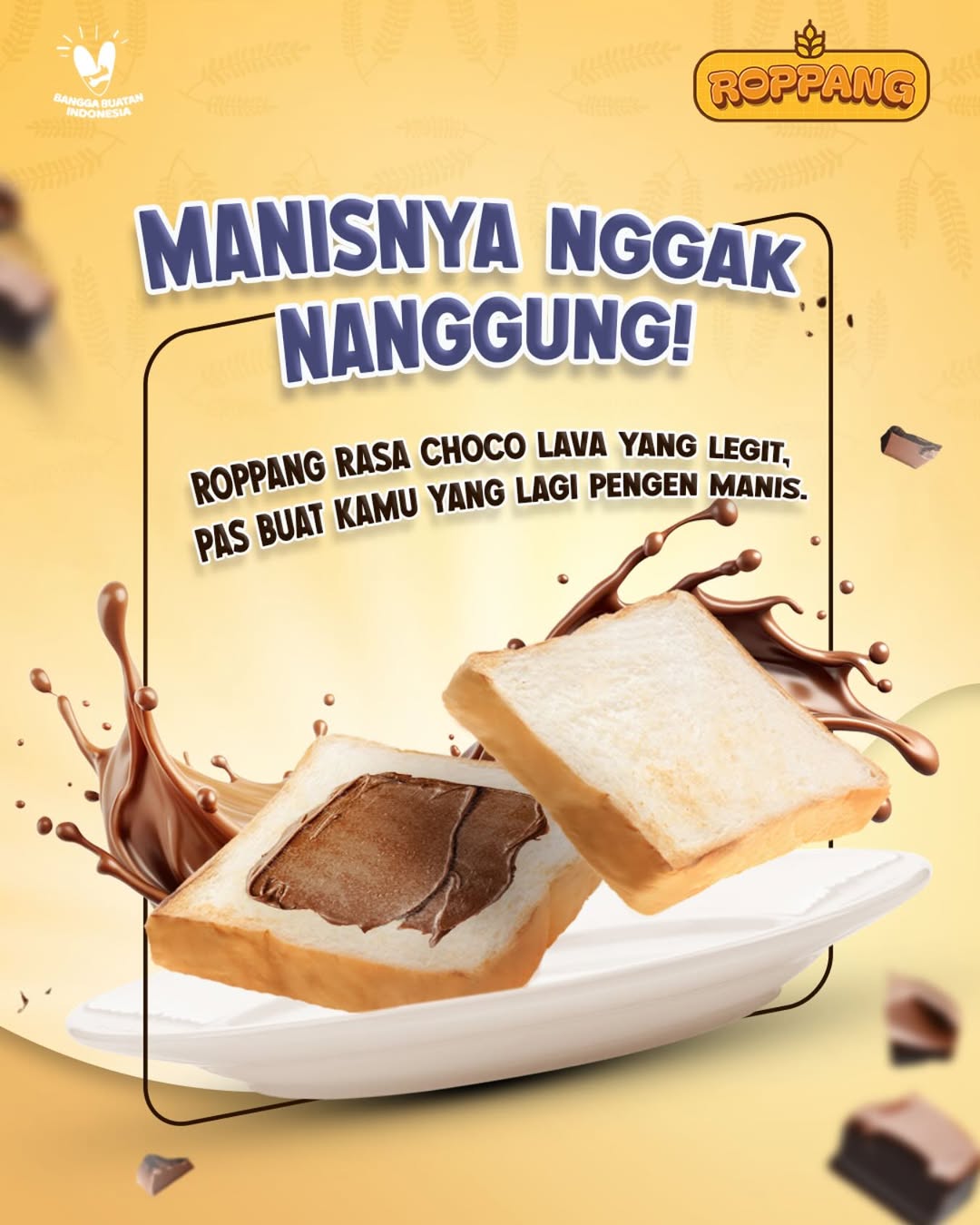Jual Roppang Rasa Choco Lava [1 Pack Isi 5 Pcs] - Roti Panggang Coklat ...