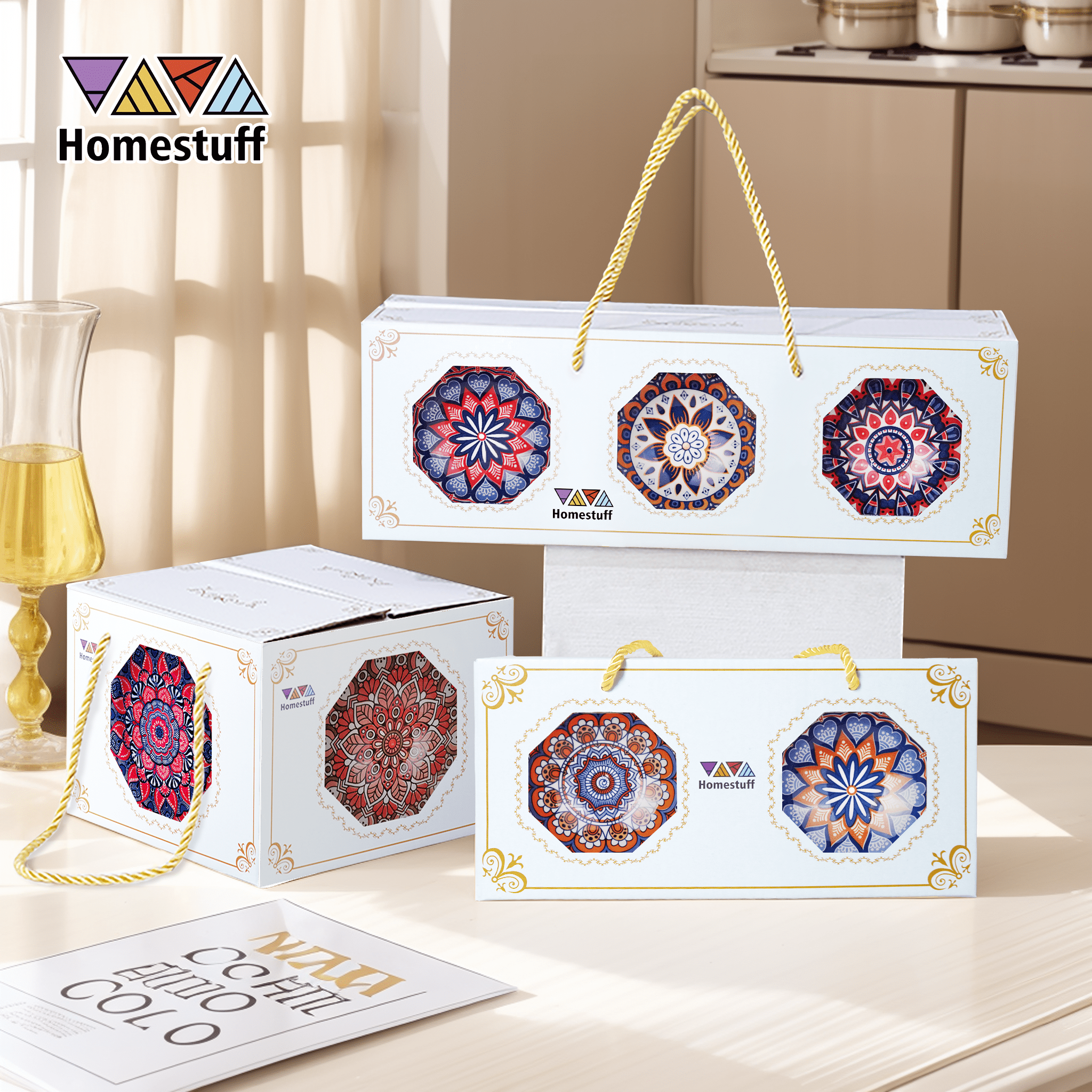 Jual [SNI] HOMESTUFF-Bohemian Style Set Peralatan Makan Keramik-2/4 ...