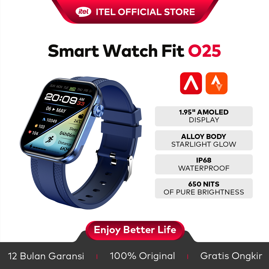 Jual Official itel O25 Smartwatch | Tampilan Jam AI | Panggilan ...