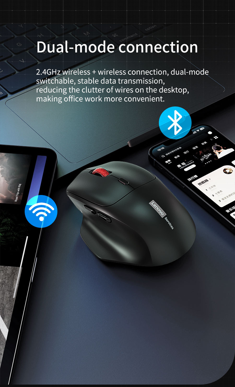 Jual Lenovo N230 Mouse Wireless untuk Windows Mac Linux dan ChromeOS 3 ...