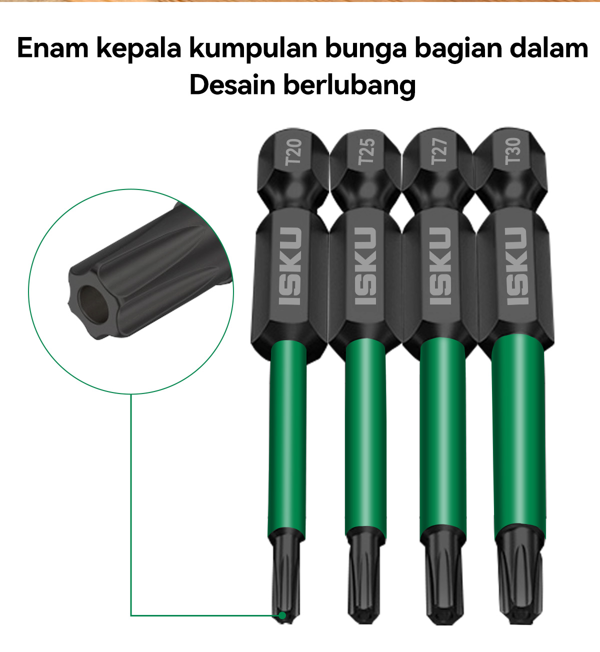 Jual ISKU Magnetic kunci L Hex Key Baja S2 Set 8 pcs & Star bit set 9 ...