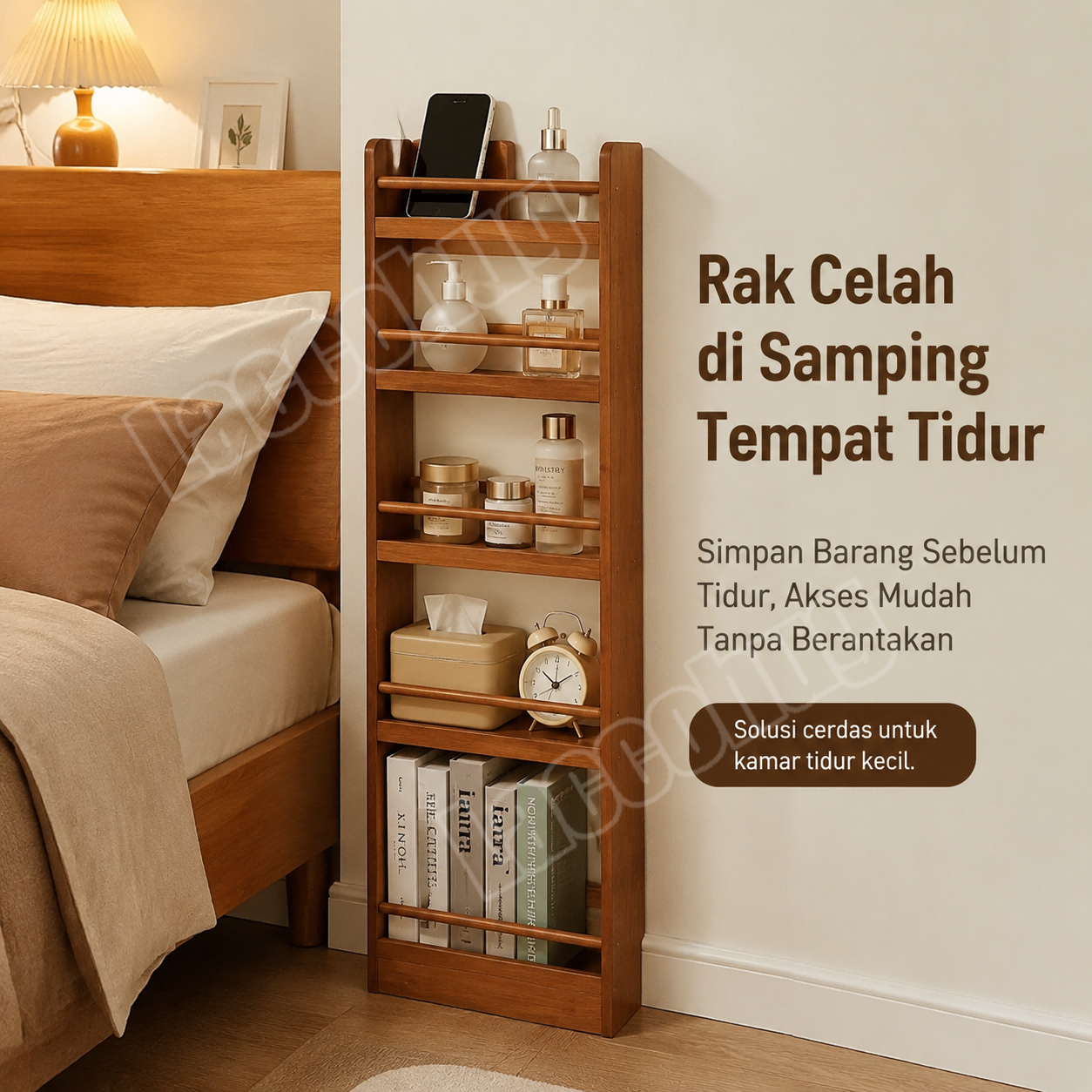 Jual Laccohug Rak Buku Di Belakang Pintu Rak Buku Bambu Multi-layer ...