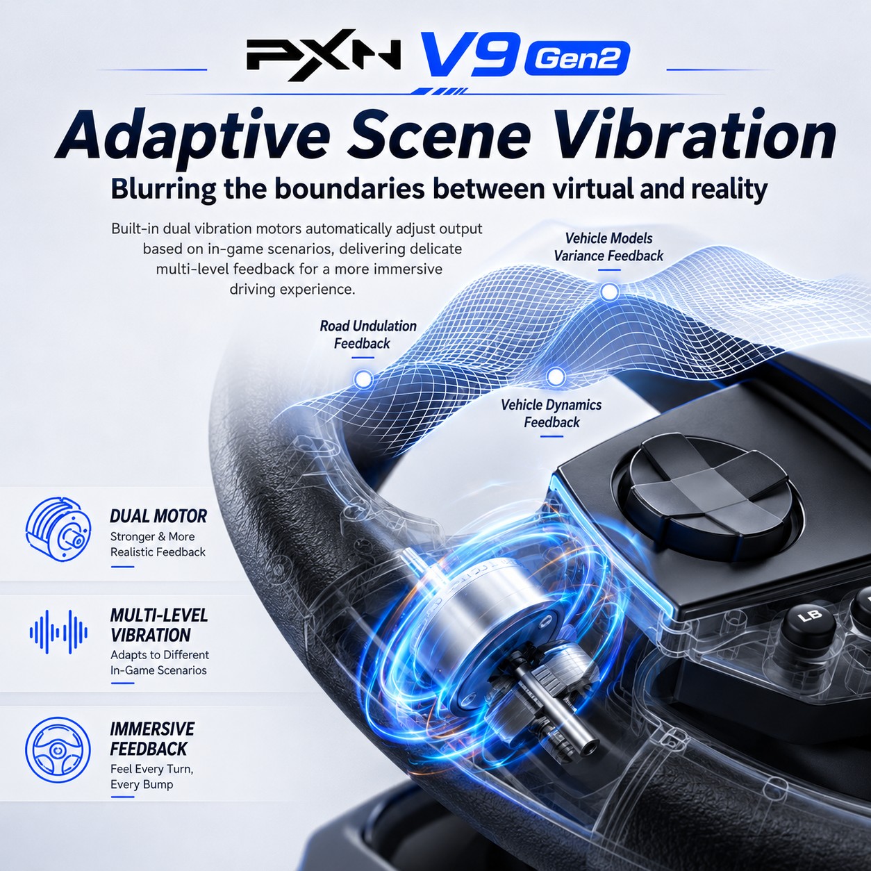 Jual COMBO PXN V9 GEN 2 with N7 USB Converter PS5 for Steering Wheel ...