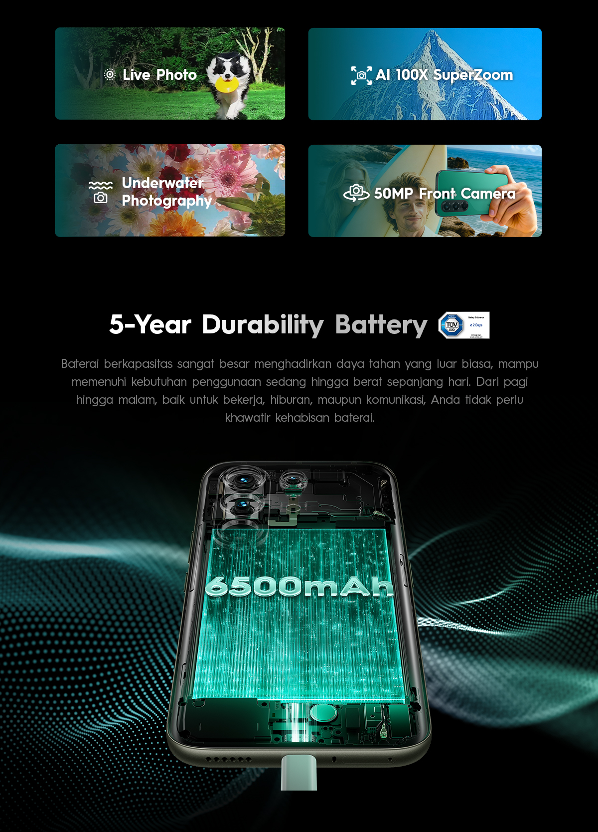 Jual [5x SUPERZOOM FLASHSNAP] TECNO CAMON 50 PRO 5G 12GB+12GB*/256GB ...