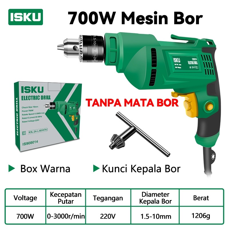 Jual ISKU Paket Power Tools 3 in 1 Mesin Bor Listrik 10mm Gerinda ...