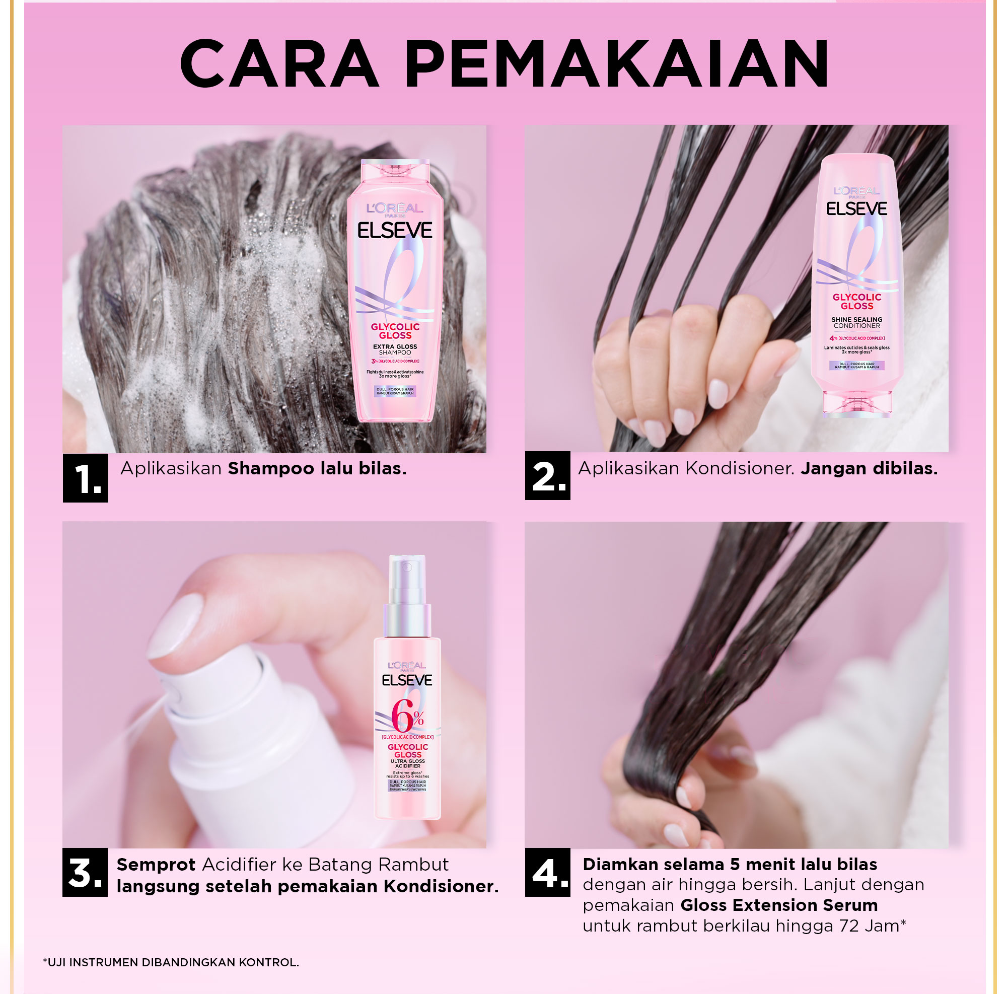 Jual [BARU] L'Oreal Paris Elseve Glycolic Gloss Serum 80ml - Perawatan ...