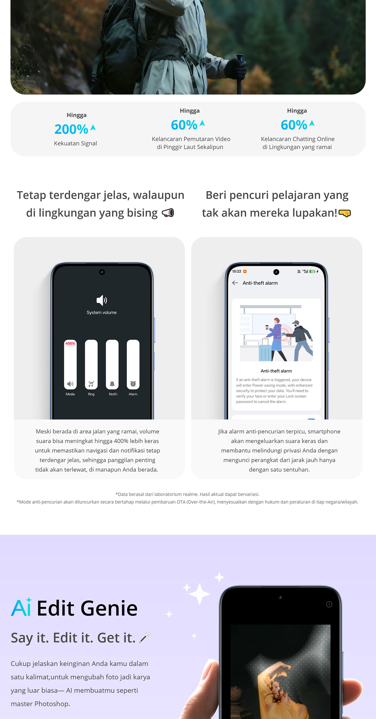 Jual realme C85 (8/256GB) 50MP AI Main Camera, AI Outdoor Mode, Garansi ...