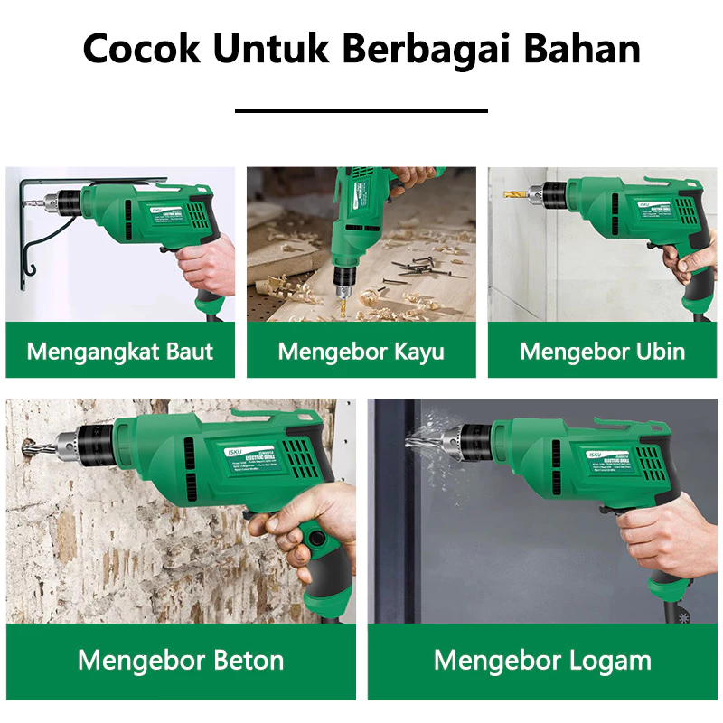 Jual ISKU Paket Power Tools Set Komplit-Mesin Bor Listrik 700W/Gerinda ...
