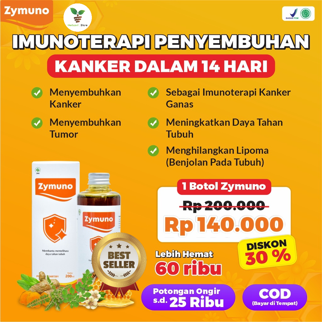 Jual Zymuno Vitamin Herbal Cegah Kanker Tingkatkan Daya Tahan Tubuh