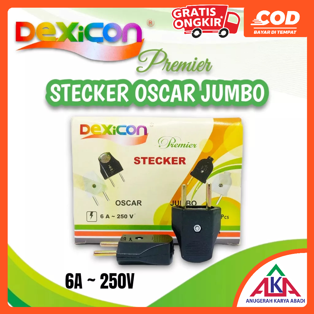 Jual Steker Gepeng DEXICON Premier 6A Colokan Gepeng SNI | Shopee Indonesia