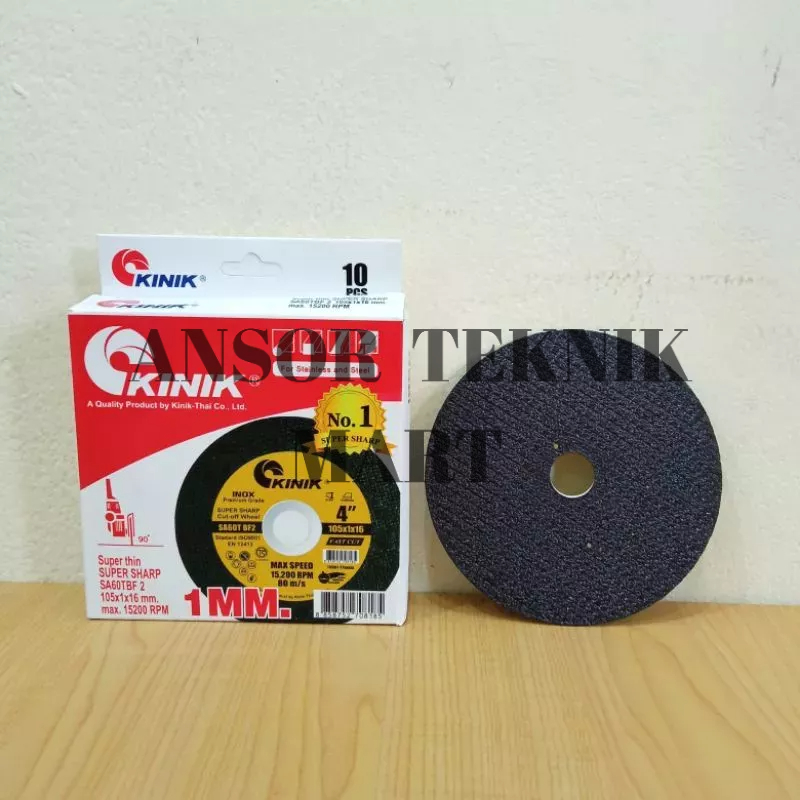 Jual TERMURAH!!! KINIK Mata Gerinda Potong Besi 4 inch Stainless Batu ...
