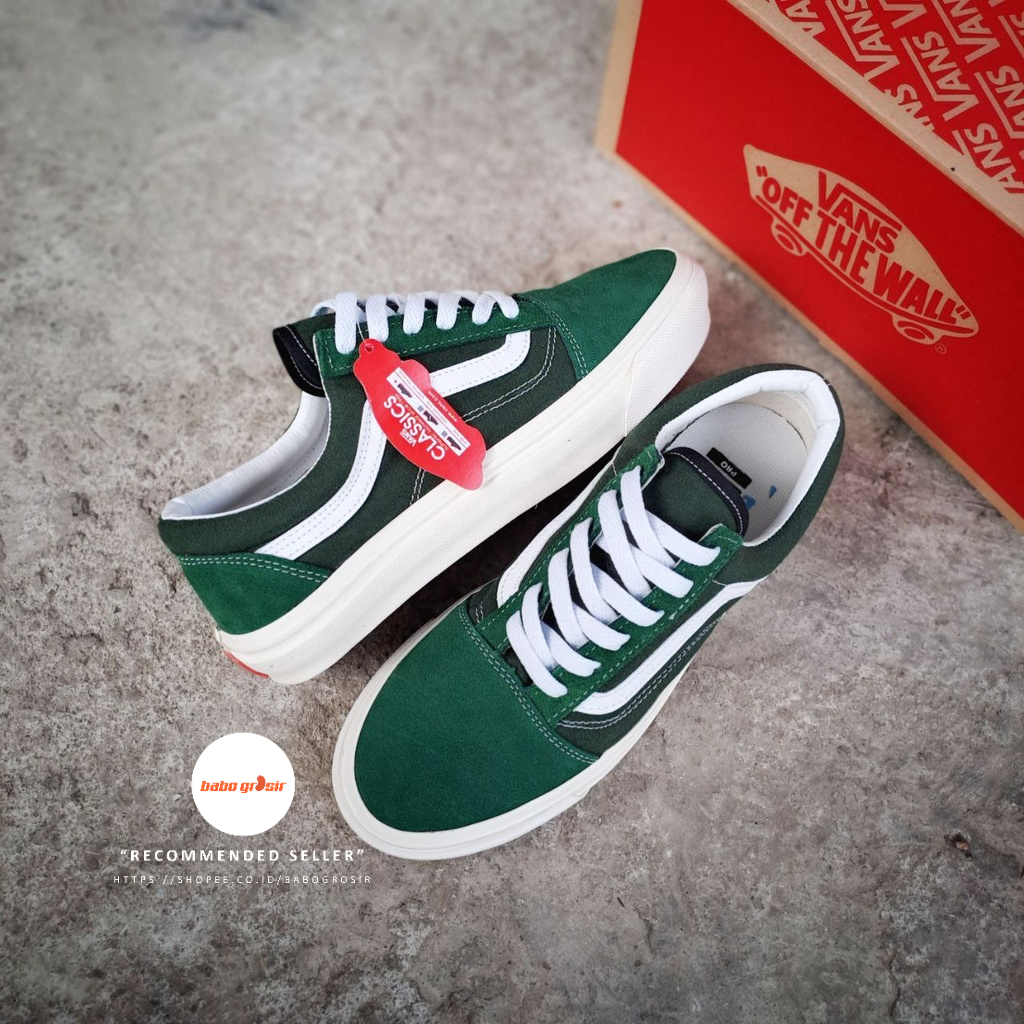 Vans authentic hijau outlet army