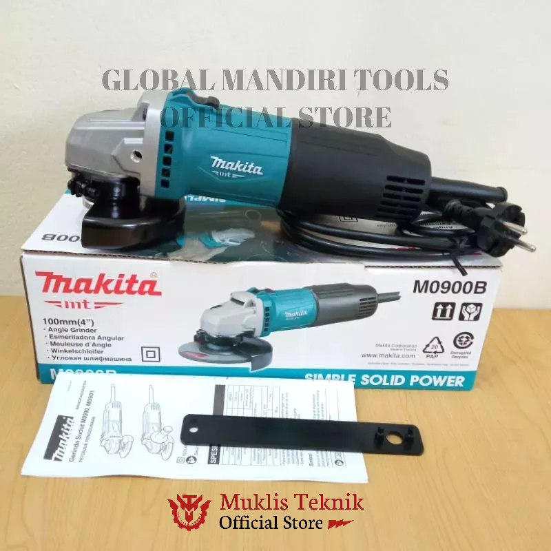 Jual MAKITA Mesin Gerinda M-0900B Angle Disc Grinder 4 Inch MAKITA ...