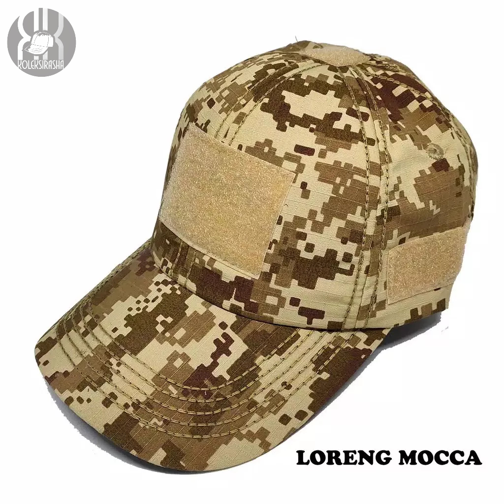 Jual TOPI TACTICAL VELCRO PEREKAT RIPSTOP OUTDOOR LAPANGAN TOPI MILITER ...