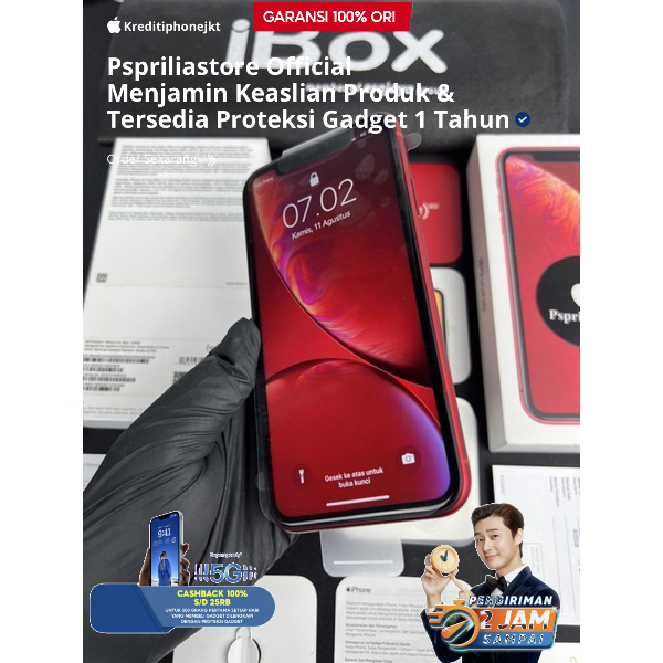 Jual iP XR 64 GB 128 GB RED Garansi Resmi iBox | Shopee Indonesia