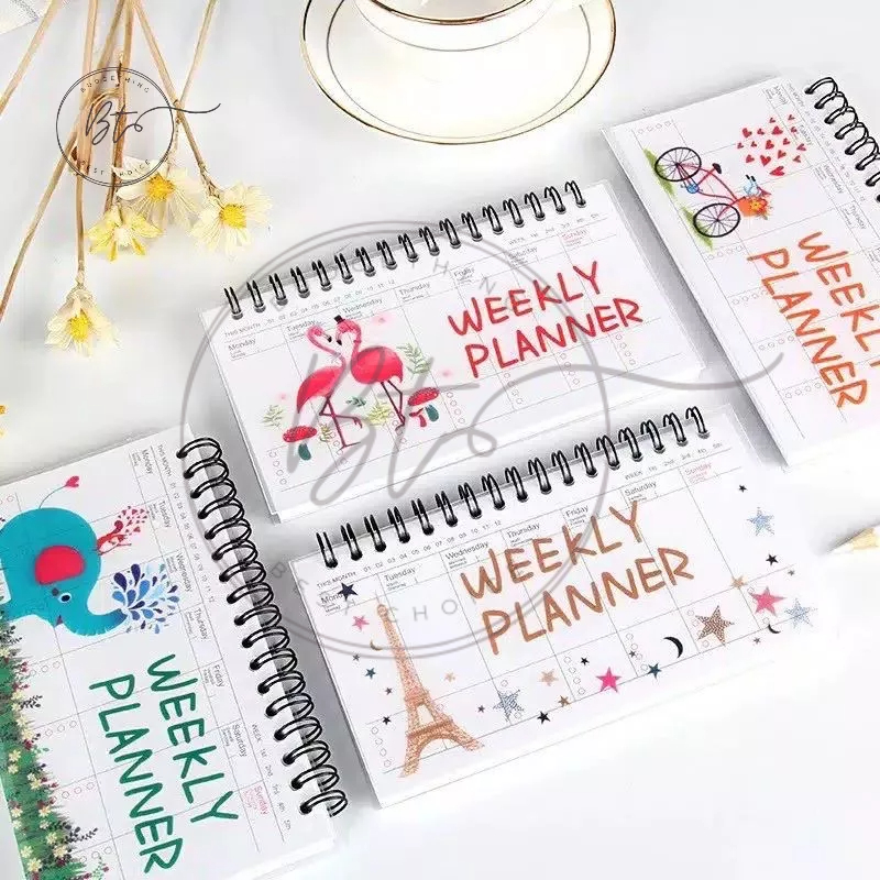Jual [B122] Kalender Weekly Planner Weekly Schedule Notes Memo Import ...
