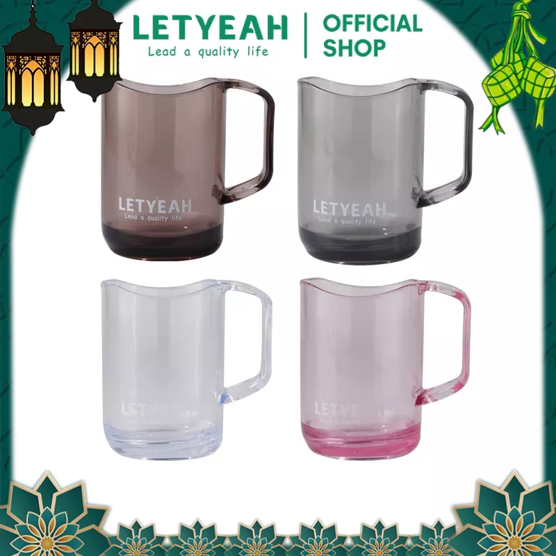 Jual Letyeah Gelas Minum Transparan 270ml Kopi Mug Cangkir Untuk Jus Susu Teh Air Shopee Indonesia 5107