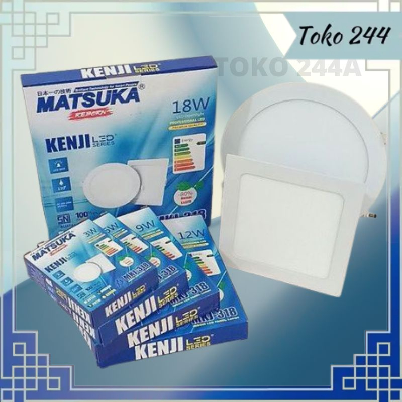 Jual Lampu Led Panel downlight inbow IB Matsuka Kenji Series 3W 6W 9W ...