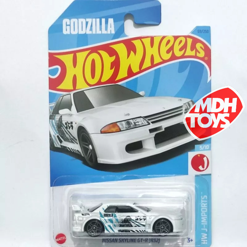 Jual HOT WHEELS NISSAN SKYLINE GT-R R32 PUTIH 2023 GODZILLA HW J