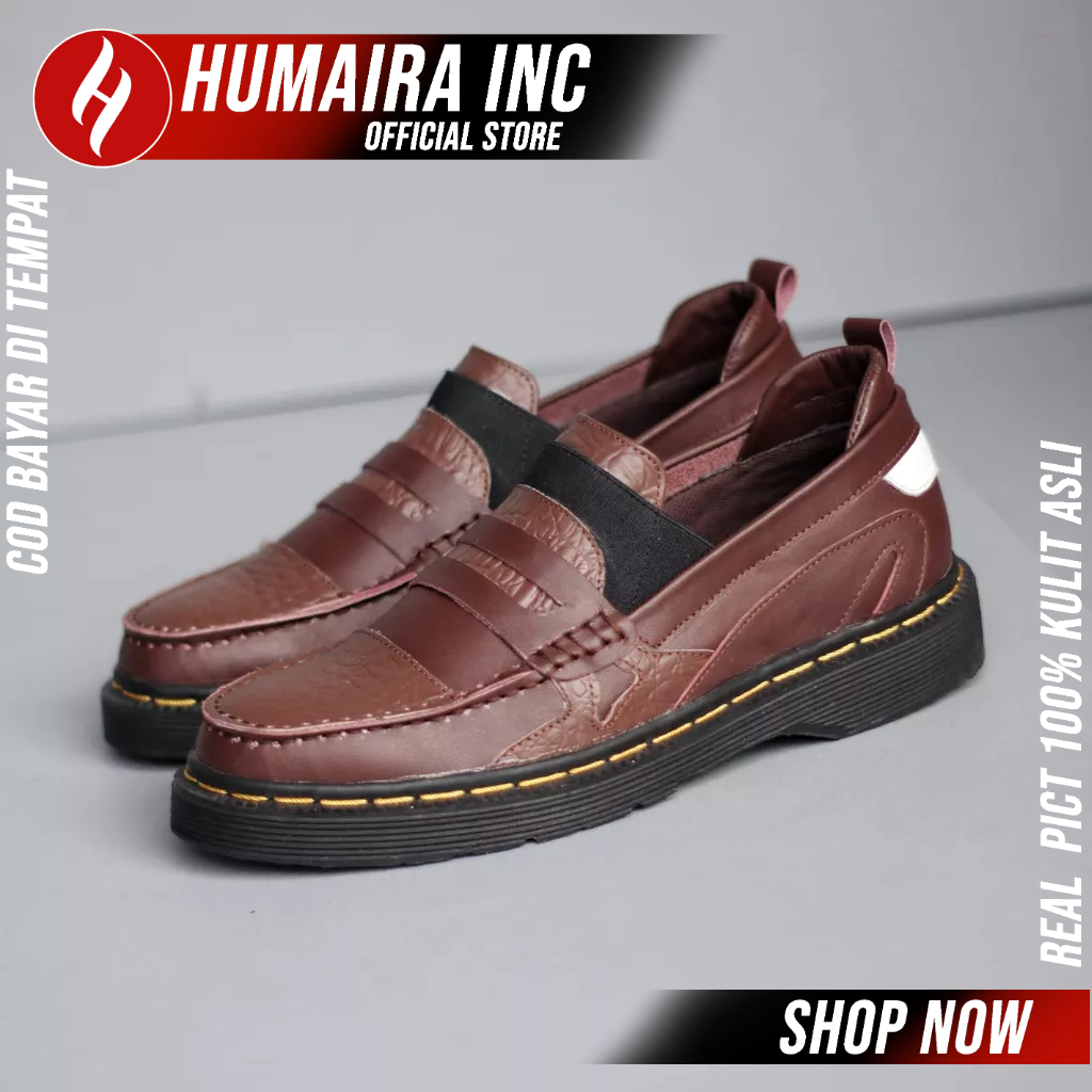 Jual Sepatu Docmar Loafers Formal Pantofel Kerja Kulit Asli Hitam Pria ...