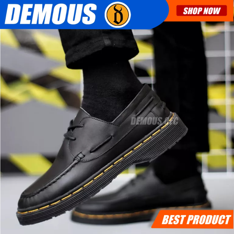 Jual DEMOUS Takumi - Sepatu Docmart Low Boots Pantofel Formal Kulit ...