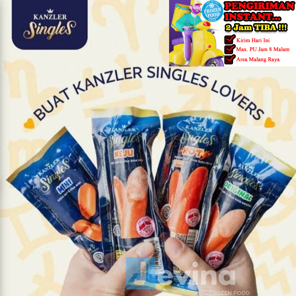 Jual Sosis Kanzler Singles Original Keju Mini Hot Bakso