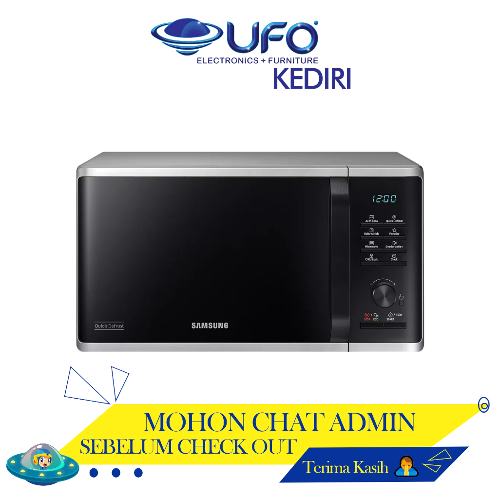 Jual Samsung MS23K3515AS Solo Microwave 23 Liter Quick Defrost Counter