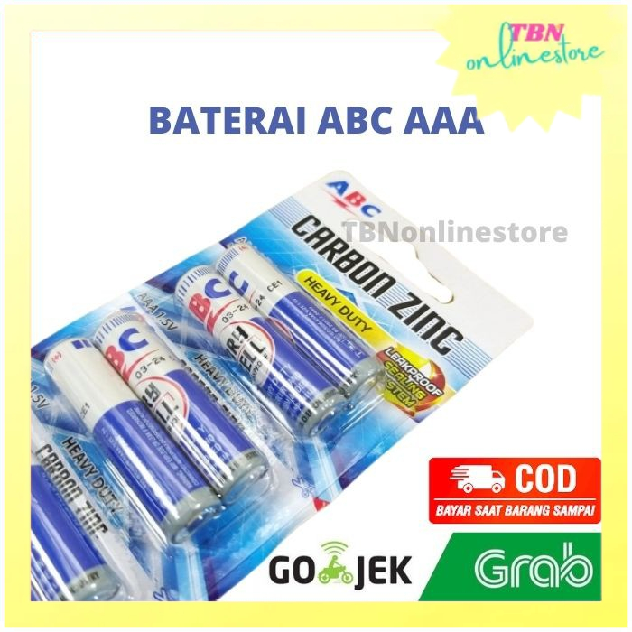 Jual Baterai Abc Biru Aaa A R Carbonzinc Batrai Volt Shopee