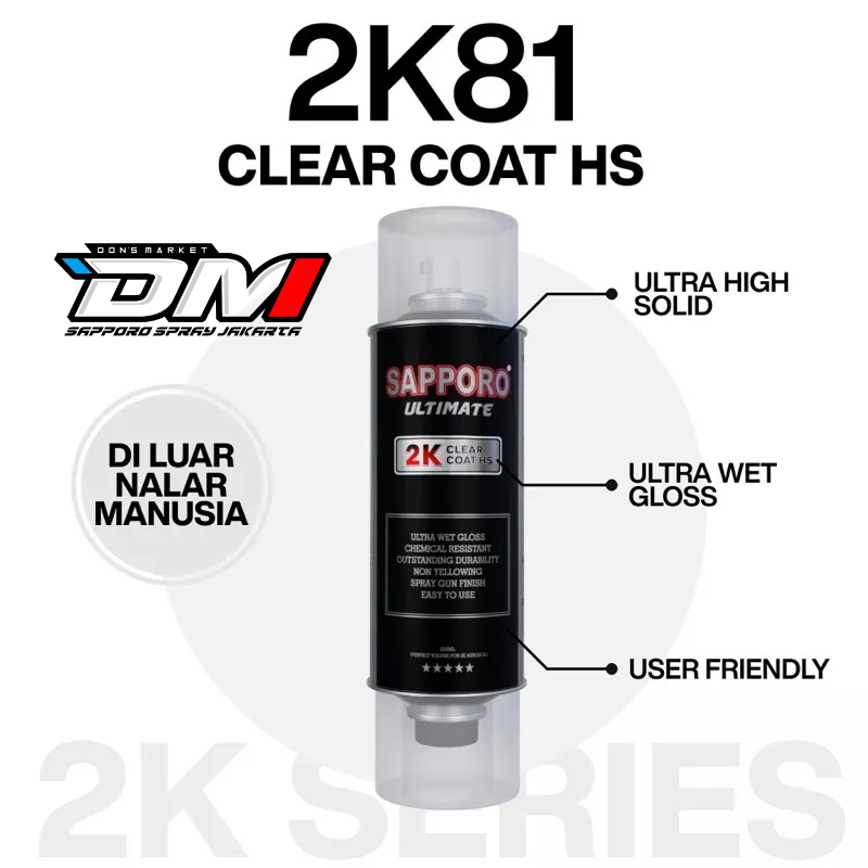 Jual Clear K Sapporo Sapporo Ultimate K Clear Coat Gloss Hs Ml Shopee Indonesia