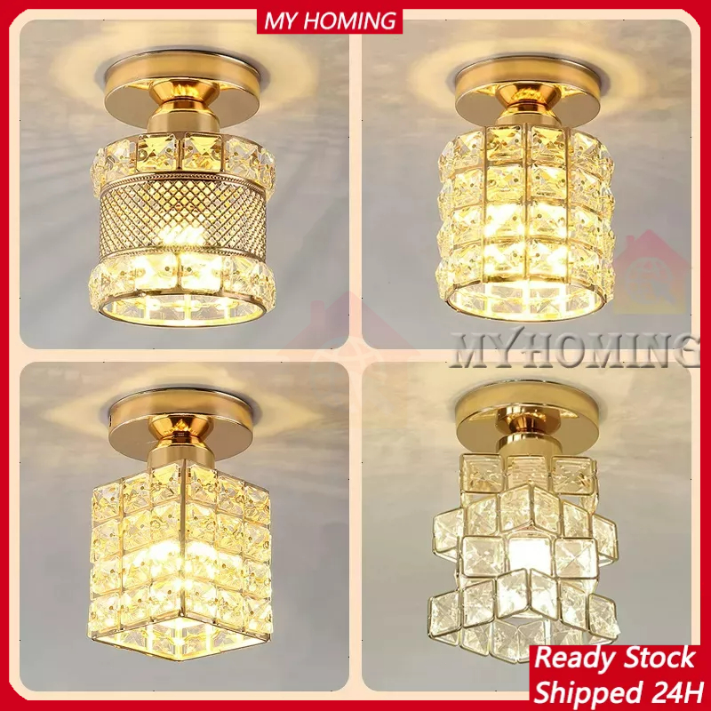 Jual 【Harga Minimum】COD Lampu Kristal Gantung Mewah Ruang Tamu Lampu ...