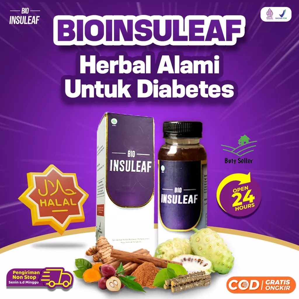 Jual Bio Insuleaf Herbal Alami Atasi Diabetes Gula Darah Tinggi