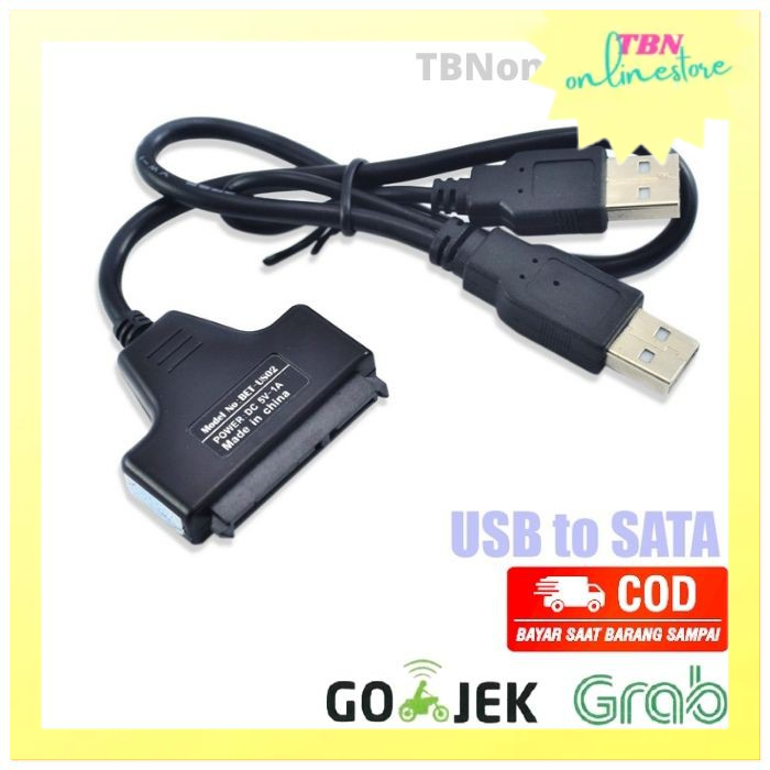 Jual Kabel USB 2.0 to SATA / kabel converter usb to sata | Shopee Indonesia