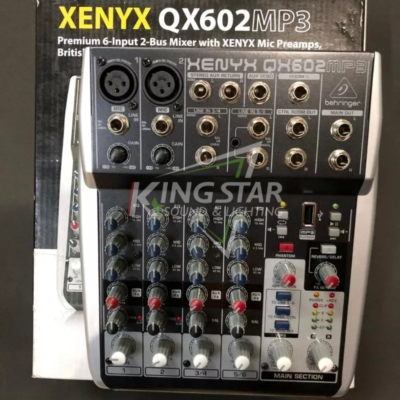 ☆極美品☆ XENYX QX602MP3 6chアナログミキサー