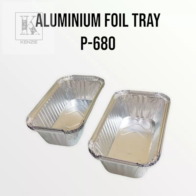 Jual ( 10pcs ) Aluminium Foil Tray P680/BX680/670/45 + Tutup Mika ...