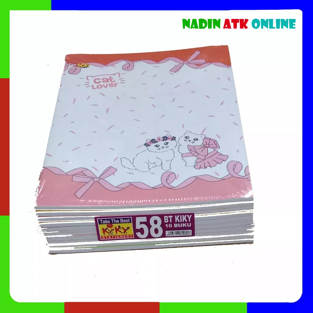 Jual KIKY Buku Tulis 58 lembar (1pak/ isi 10 buku) | Shopee Indonesia