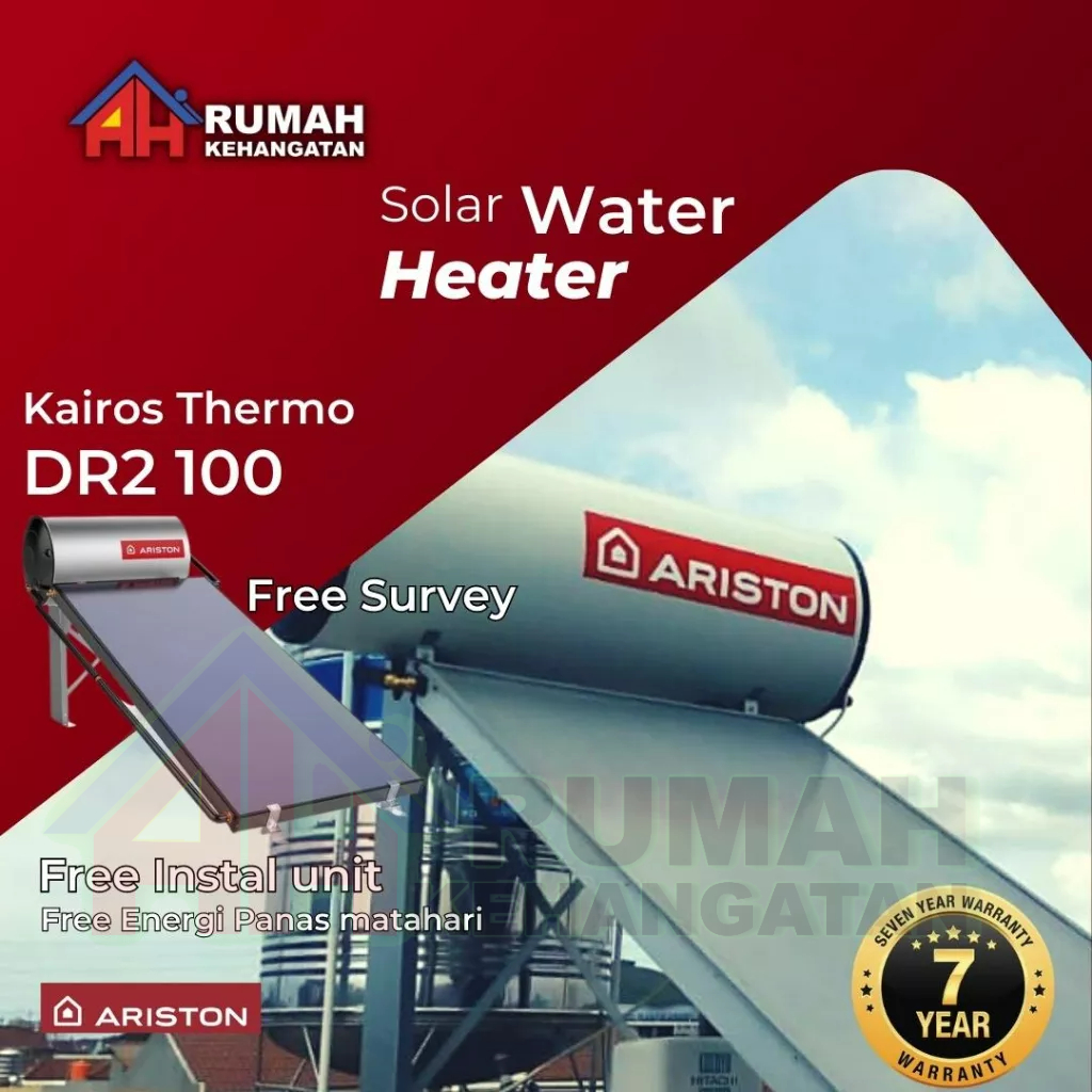 Jual Ariston Solar Water Heater Kairos Thermo DR 100 Liter/ Pemanas Air