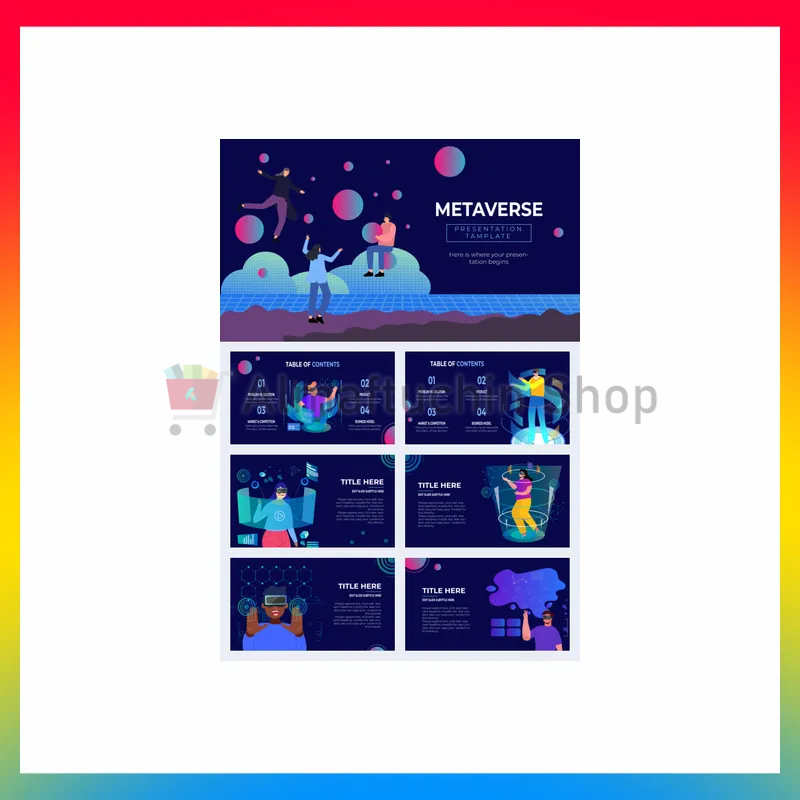 Jual Template PPT Power Point - Metaverse Presentation | Shopee Indonesia