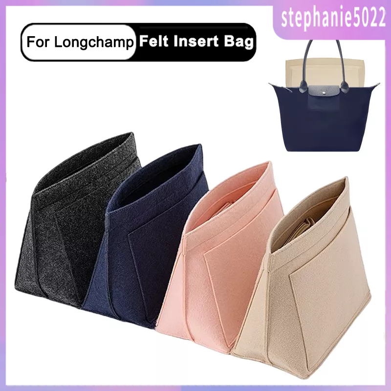 EverToner Felt Insert Organizer Bag for Longchamp Mini Le Pliage